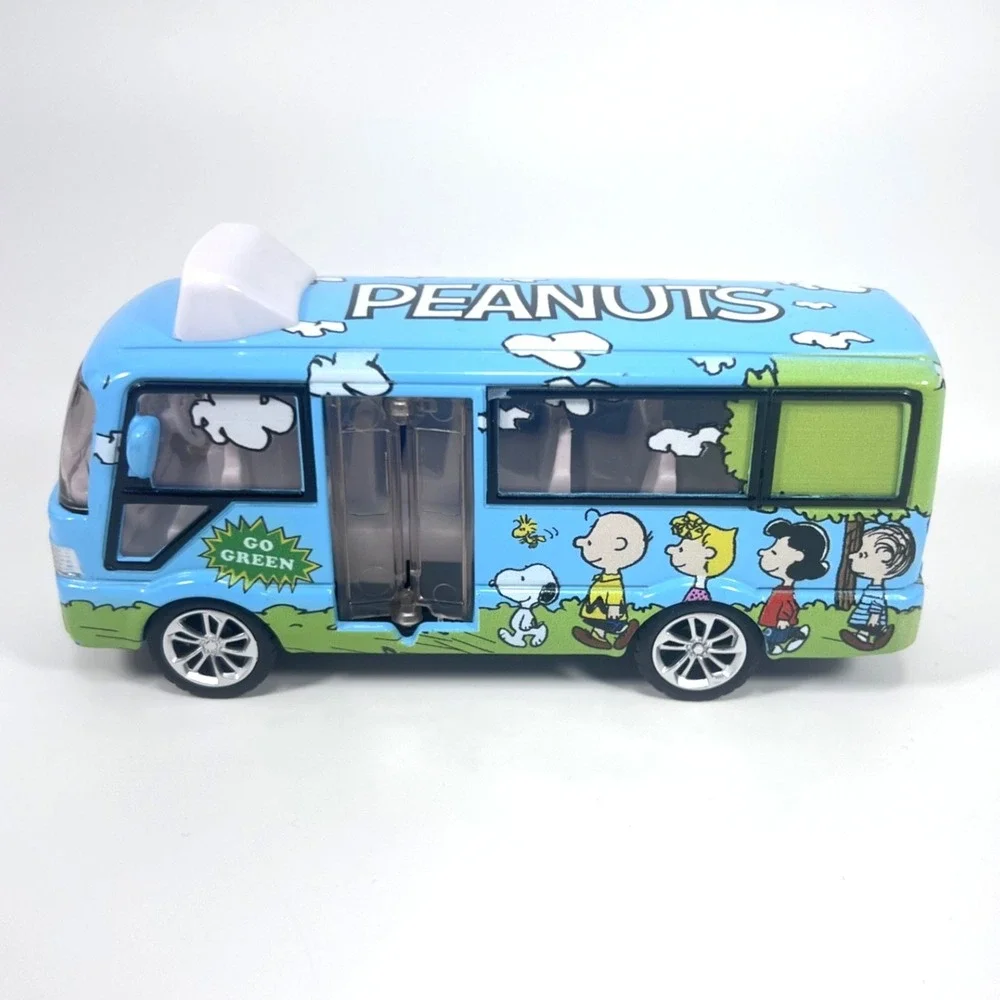Peanuts Snoopy Rare Yellow‎ Diecast Tour Bus 5